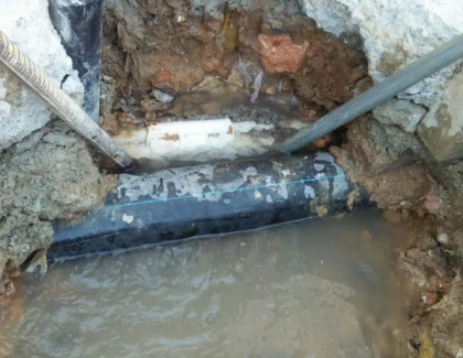秦安测漏水之水管漏水